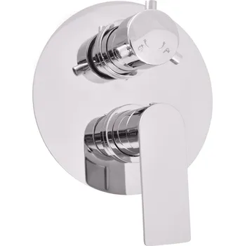 Vodovodní baterie NIL - Vanová/Sprchová baterie podomítková 2-cestná s tělesem, Chrom NL186K, RAV Slezák