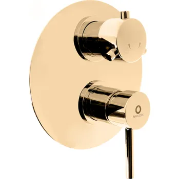 Vodovodní baterie SEINA - Vanová/Sprchová baterie podomítková 2-cestná s tělesem, Zlatá - lesklá SE986KZ, RAV Slezák