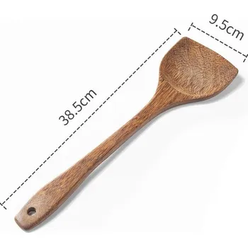 Kuchyňské náčiní dřevěné | kuchyňské doplňky - 38,5 cm špachtle