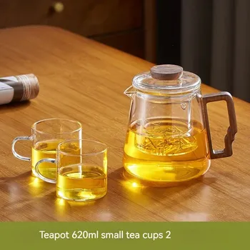 Konvice na čaj Skleněná konvice s filtrem pro čaj a kávu | skleněné nádobí - lucence a pohár2