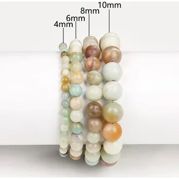 Náramek Korálkový náramek pro muže i ženy | stylové doplňky - 2 Amazonit , 10 mm , 21 cm