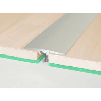 Podlahová lišta Profilteam přechodová lišta narážecí plochá 36x2700 Inox E07