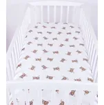 Mušelínové prostěradlo s gumkou 120/60 cm - medvídci