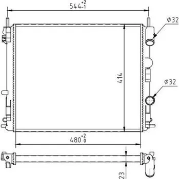 Chladič motoru Chladič, chlazení motoru HART 603 882
