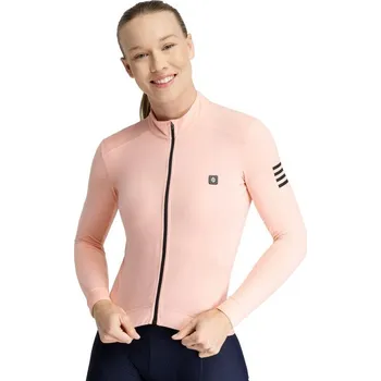 Pánské tričko SIROKO Teplý dámský cyklistický dres SRX M4 Danseuse Broskvově Růžová XL RŮŽOVÁ