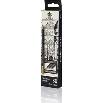 Grafitová tužka Tradiční tužka tužky pro kreslení a skicování, školní tužka Artea 5B, 1 ks