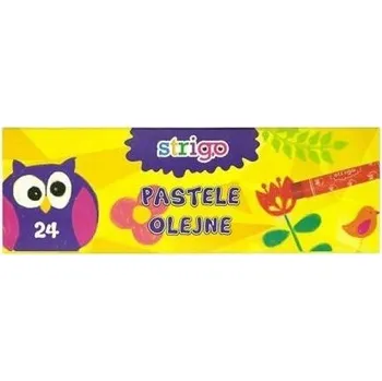 Pastelka Barevné OLEJOVÉ PASTELKY sada 24 Strigo MOKRÉ PASTELKY kulaté