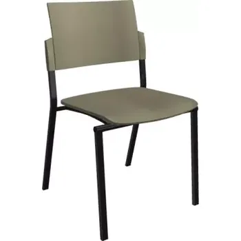 Konferenční židle Square černý plast - SLEVA 3% s kodem radost25