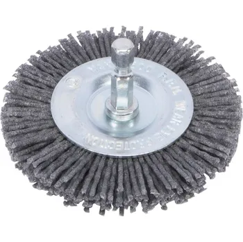 Dílna Kartáč radiální 100mm - nylon - stopka 6ti-hran XTLINE