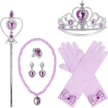 Karnevalový doplněk Sada doplňků pro malou princeznu fialová
