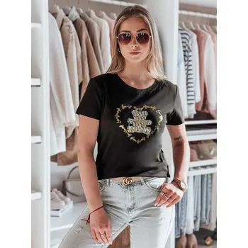 Dámské tričko Dámská triko DSTREET TEDDYCAP ČERNÁ XL