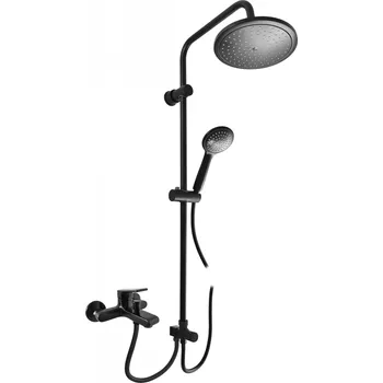 Sprchový set COLORADO - Vanový systém s baterií, Černá - matná CO154.5/7CMAT, RAV Slezák Barva: Černá - matná, Rozměr: 100 mm