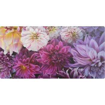 Podložka Ochranná Podložka na Stůl pod Klávesnici a Myš, Květinový Vzor jiřin, 90x45 cm