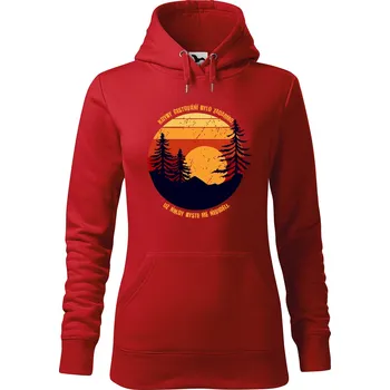 Pánská mikina Dámská mikina Cestování Velikost (žena): M, Vyberte barvu: Červená