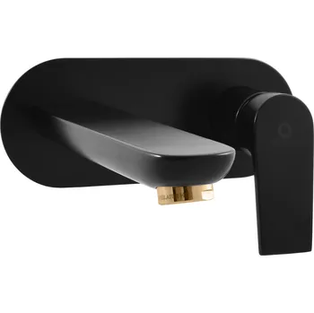 Vodovodní baterie COLORADO - Umyvadlová baterie vestavěná, Černá matná/Zlatá CO135CMATZ, RAV Slezák