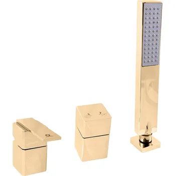 LOIRA - Vanová baterie 4-otvorová, Zlatá - lesklá LR575.0PZ, RAV Slezák Barva: ZLATÁ - lesklá, Rozměr: 1/2"