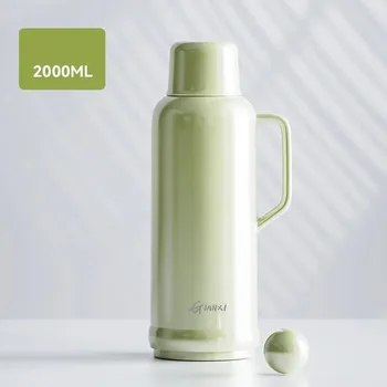 Termoska Velká termoska | izolační nádobí - Zelená 2000ml