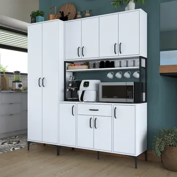 Šatní skříň Casarredo SINAGRA víceúčelová policová skříň, bílá