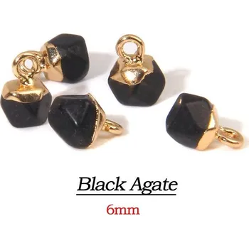 Přívěsek Přívěsek ze surového kamene | minerální přívěsek - 32 Černý achát , 2 kusy