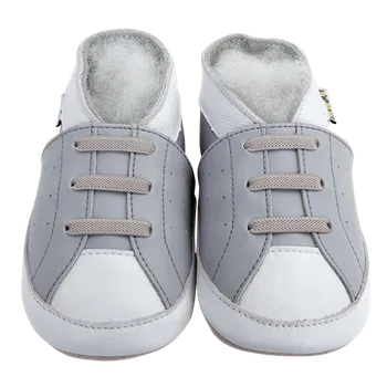 Barefoot capáčky Lait et Miel - Baskets Grises Velikost: 2-3 roky