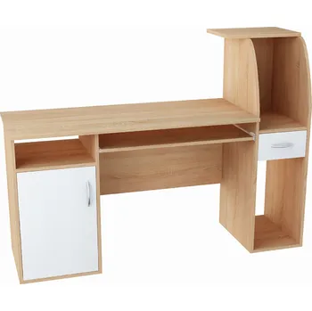 Obdélníkový psací stůl Matkam 150,1 x 50 x 112 cm bílý