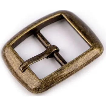 Kovová spona / opasková přezka, průvlek 20 mm Varianta: 4 staromosaz, Balení: 10 ks