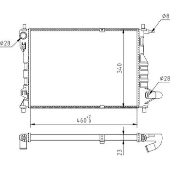Chladič motoru Chladič, chlazení motoru HART 611 619