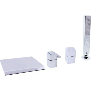 Vodovodní baterie LOIRA - Vanová baterie 4-otvorová, vodopád, Chrom LR574.0P, RAV Slezák Barva: Chrom, Rozměr: 1/2"