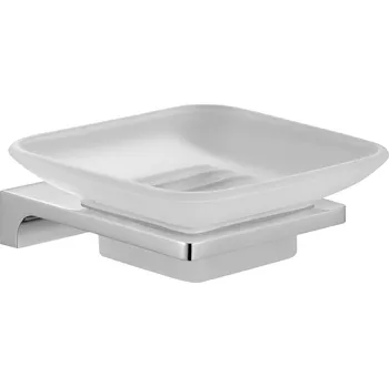 Mýdlenka NIL - Koupelnový doplněk Mýdlenka skleněná, Chrom NLA0300, RAV Slezák