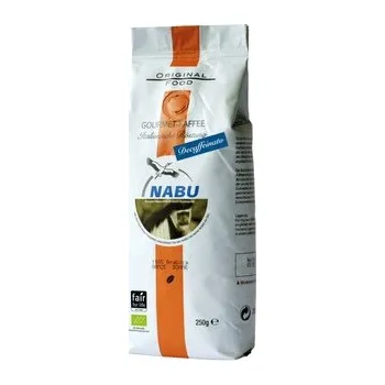 Kaffa Bio zrnková gourmet káva bez kofeinu Nabu, italské pražení, 250 g