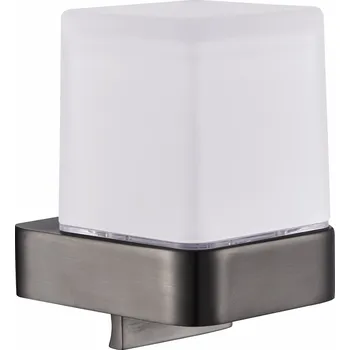 NIL - Koupelnový doplněk Dávkovač tekutého mýdla skleněný, Metal Grey NLA0304MG, RAV Slezák