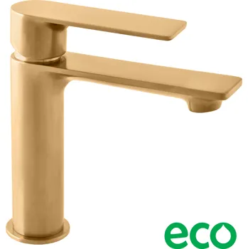 Vodovodní baterie NIL - Umyvadlová baterie bez výpusti, Zlatá - kartáčovaná NL126.0ZK, RAV Slezák Barva: ZLATÁ - kartáčovaná, Rozměr: 1/2"