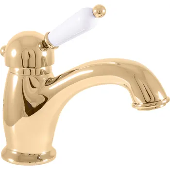 Vodovodní baterie LABE - Umyvadlová baterie bez výpusti, Zlatá - lesklá L526.0Z, RAV Slezák Barva: ZLATÁ - lesklá, Rozměr: 3,8"