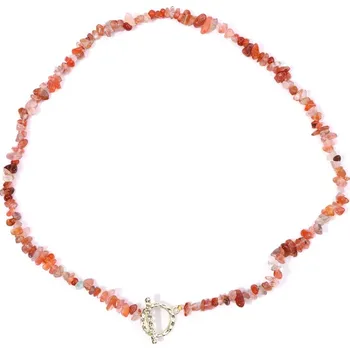 Náhrdelník Boho náhrdelník 45 cm | módní šperk - Č.9 Achát