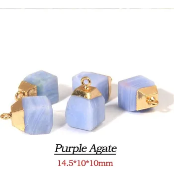 Přívěsek Přívěsek ze surového kamene | minerální přívěsek - 18 Fialový achát , 1 kus