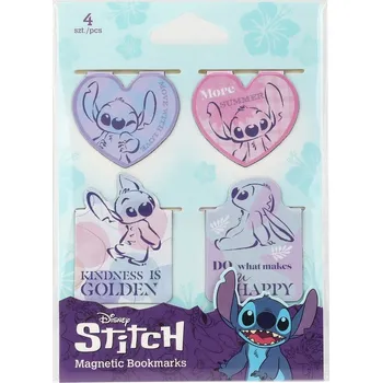 Doplněk ke knize Pěkná MAGNETICKÁ záložka do knihy Disney Fashion Stitch 4 kusy Patio