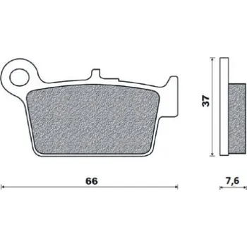 Brzdová destička BRENTA brzdové destičky KH367/2 (FT 3125) (BRENTA brzdové destičky KH367/2 (FT 3125))