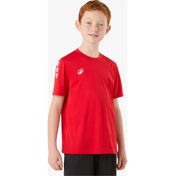 KIPSTA Dětský házenkářský dres H100 8 LET ČERVENÁ