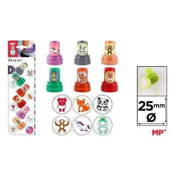 Set školních potřeb Stempelki dla dzieci zwierzaki 6szt