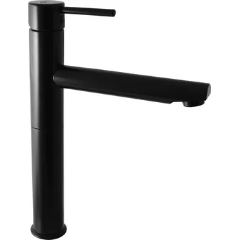 Vodovodní baterie SEINA - Umyvadlová vysoká baterie bez výpusti, Černá - matná SE930.0CMAT, RAV Slezák Barva: Černá - matná, Rozměr: 1/2"