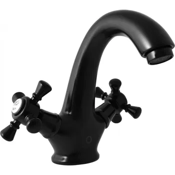 MORAVA RETRO - Umyvadlová baterie bez výpusti, Černá - matná MK328.0CMAT, RAV Slezák Barva: Černá - matná, Rozměr: 3,8"