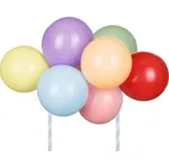 PartyDeco Dekorace na dort balonky 29 cm
