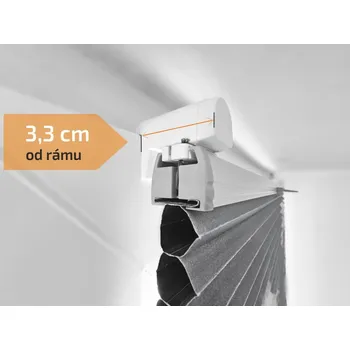 Roleta ZEBRA-SHOP Sada pro zavěšení plissé LUX - TYP E - kovový hák / bílá / 4 ks