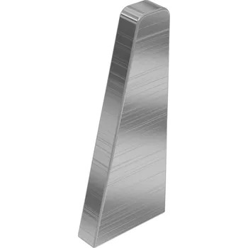 Podlahová lišta ACARA AP34 koncovka L+P k liště TYP 13, PVC broušené stříbro, 1 pár M13-AMKO136