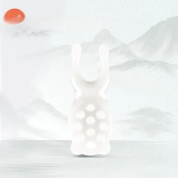 Masážní přístroj Guasha masážní destička pro obličej | obličejová masáž, péče o pleť - Nosový zvedák-Bílý