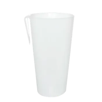 Jednorázové nádobí EcoRevolution Plastový kelímek vratný s klipem bílý 500 ml