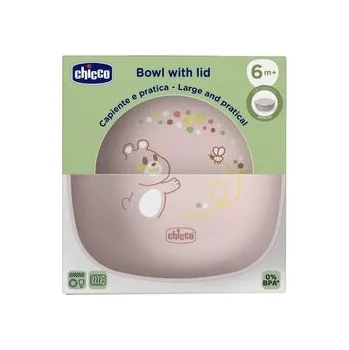 dětská jídelní sada Miseczka z pokrywką beżowa 6m+