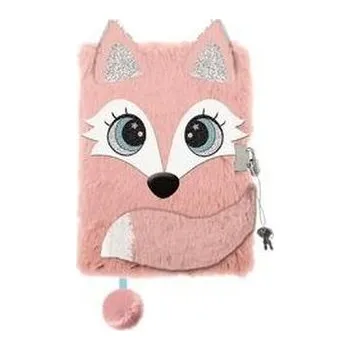 Dětské zboží Pamiętnik A5/96K z kłódką 3D Fox