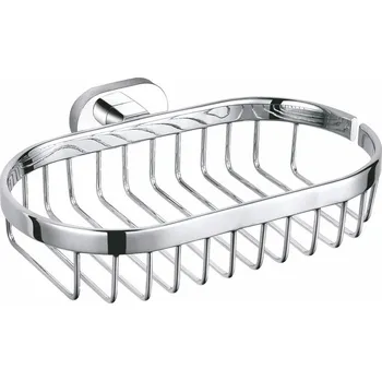 Mýdlenka YUKON - Koupelnový doplněk Mýdlenka drátěná oválná, Bílá/Chrom YUA0301CB, RAV Slezák