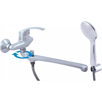 Vodovodní baterie MISSISSIPPI - Vanová/Umyvadlová baterie, Chrom MS057.5/1, RAV Slezák Barva: Chrom, Rozměr: 150 mm